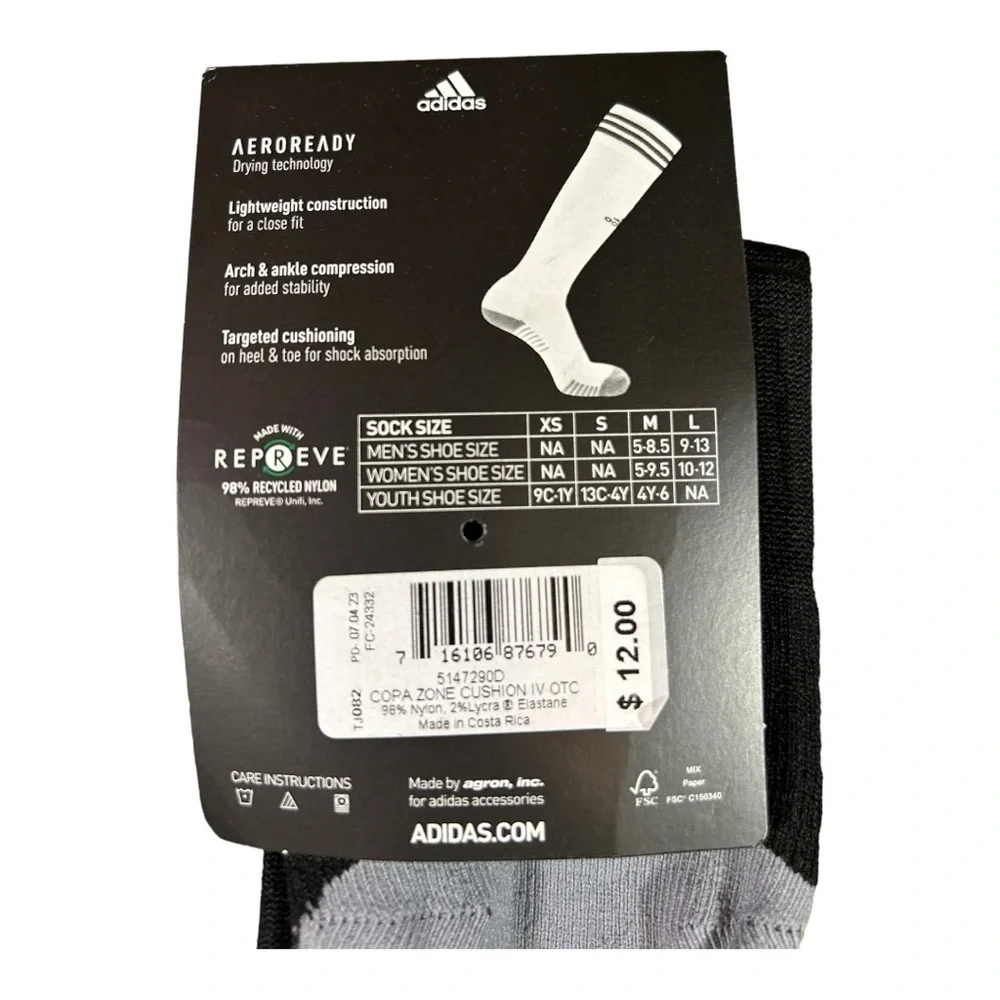 adidas Copa Zone Cushion IV Soccer OTC Socks (E1)
